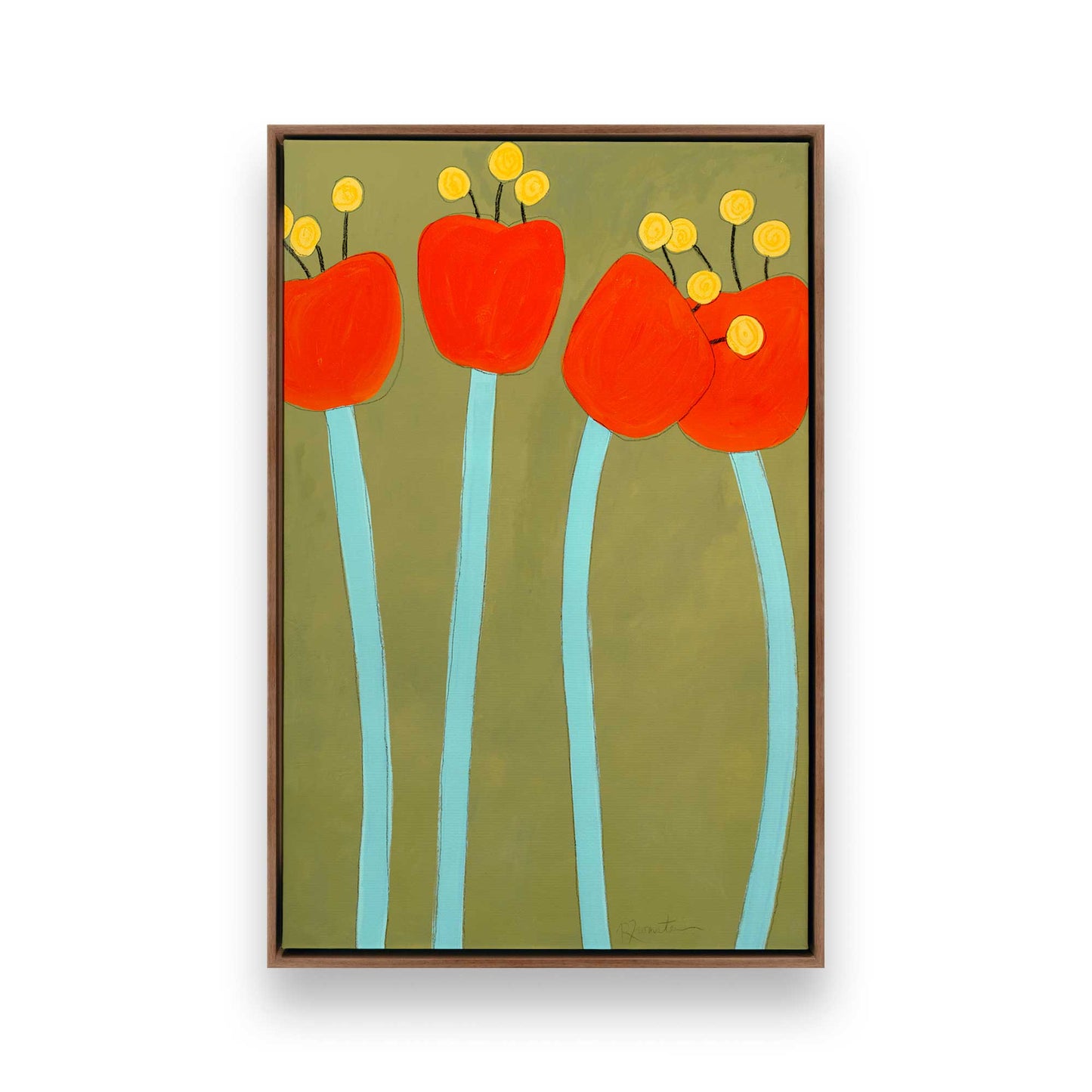 [Color:Walnut], Picture of art in a Walnut frame