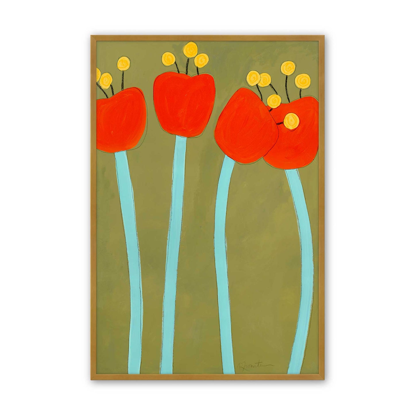 [Color:Polished Gold], Picture of art in a Polished Gold frame