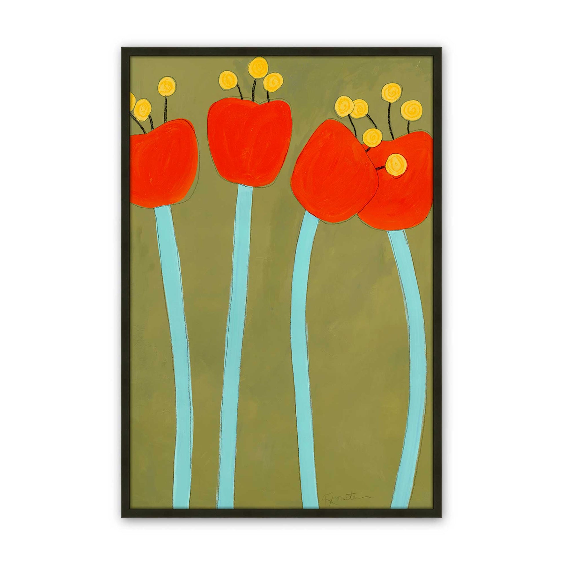 [Color:Satin Black], Picture of art in a Satin Black frame