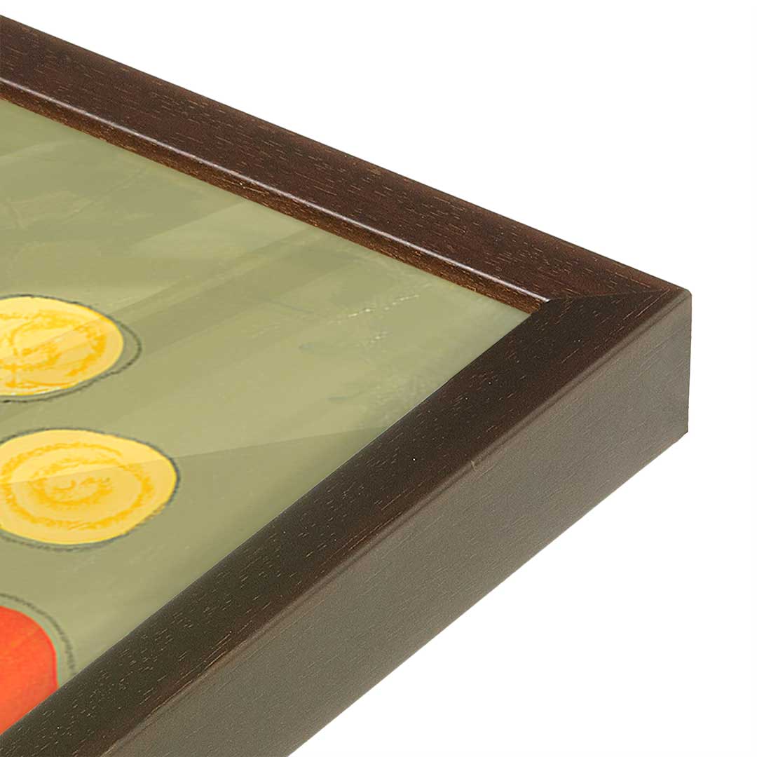 [Color:Belvinder Brown], Picture of art in a Belvinder Brown frame at an angle