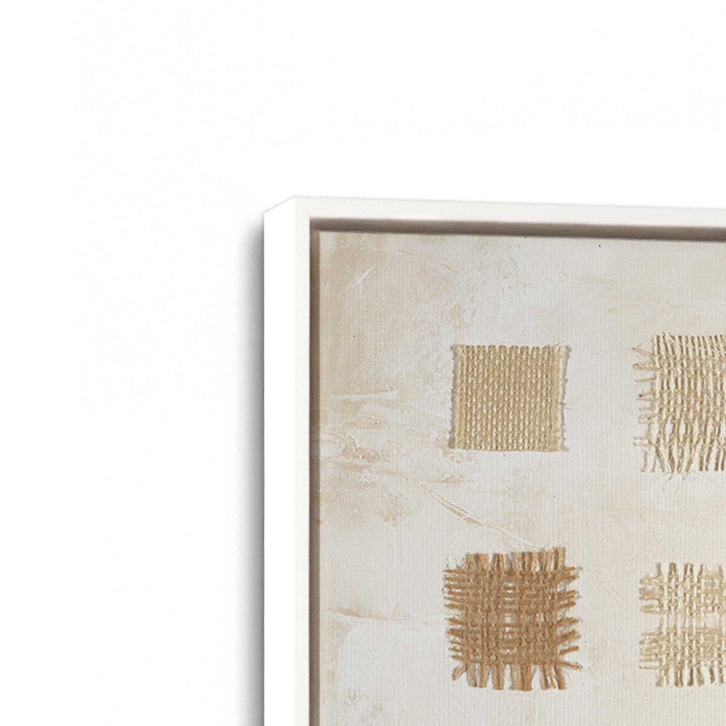[Color:Opaque White], Picture of art in a White frame at an angle