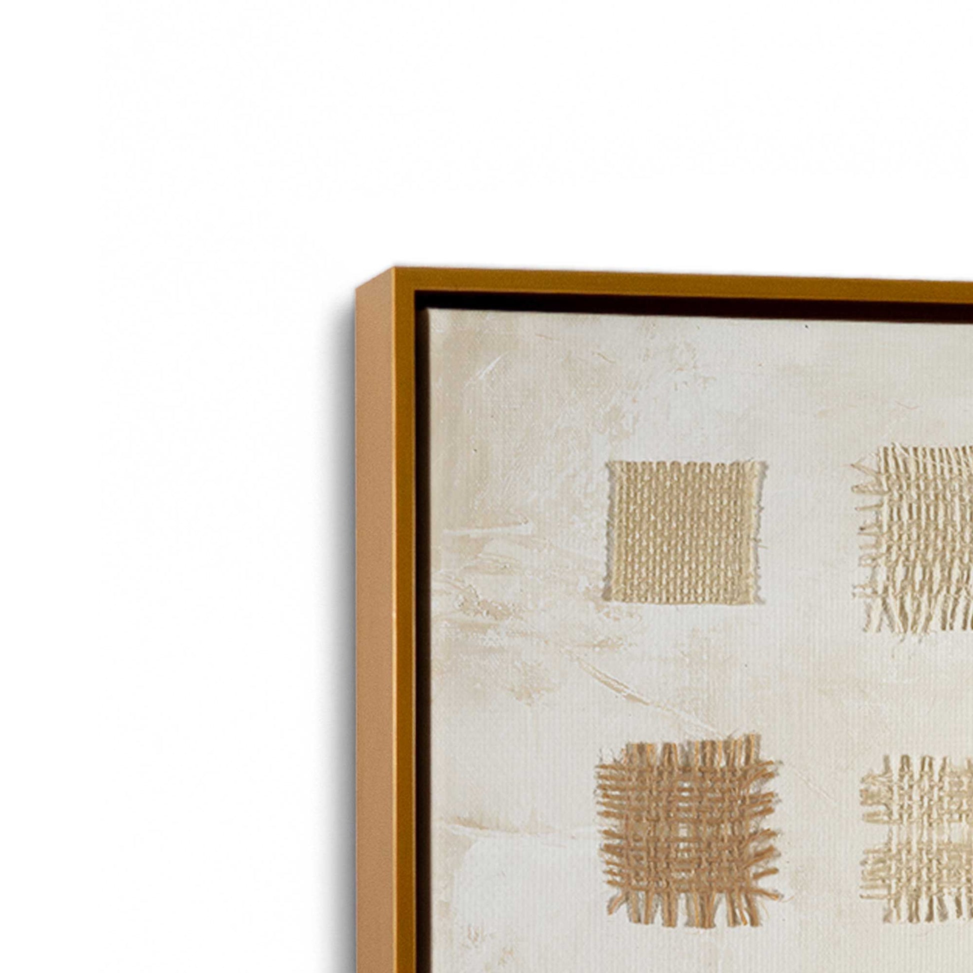 [Color:Polished Gold], Picture of art in a Polished Gold frame at an angle