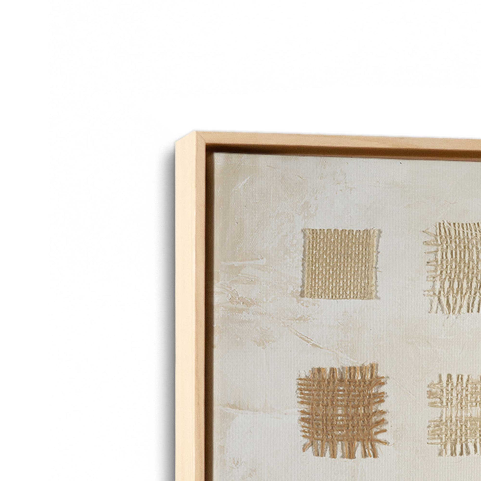 [Color:American Maple], Picture of art in a American Maple frame at an angle
