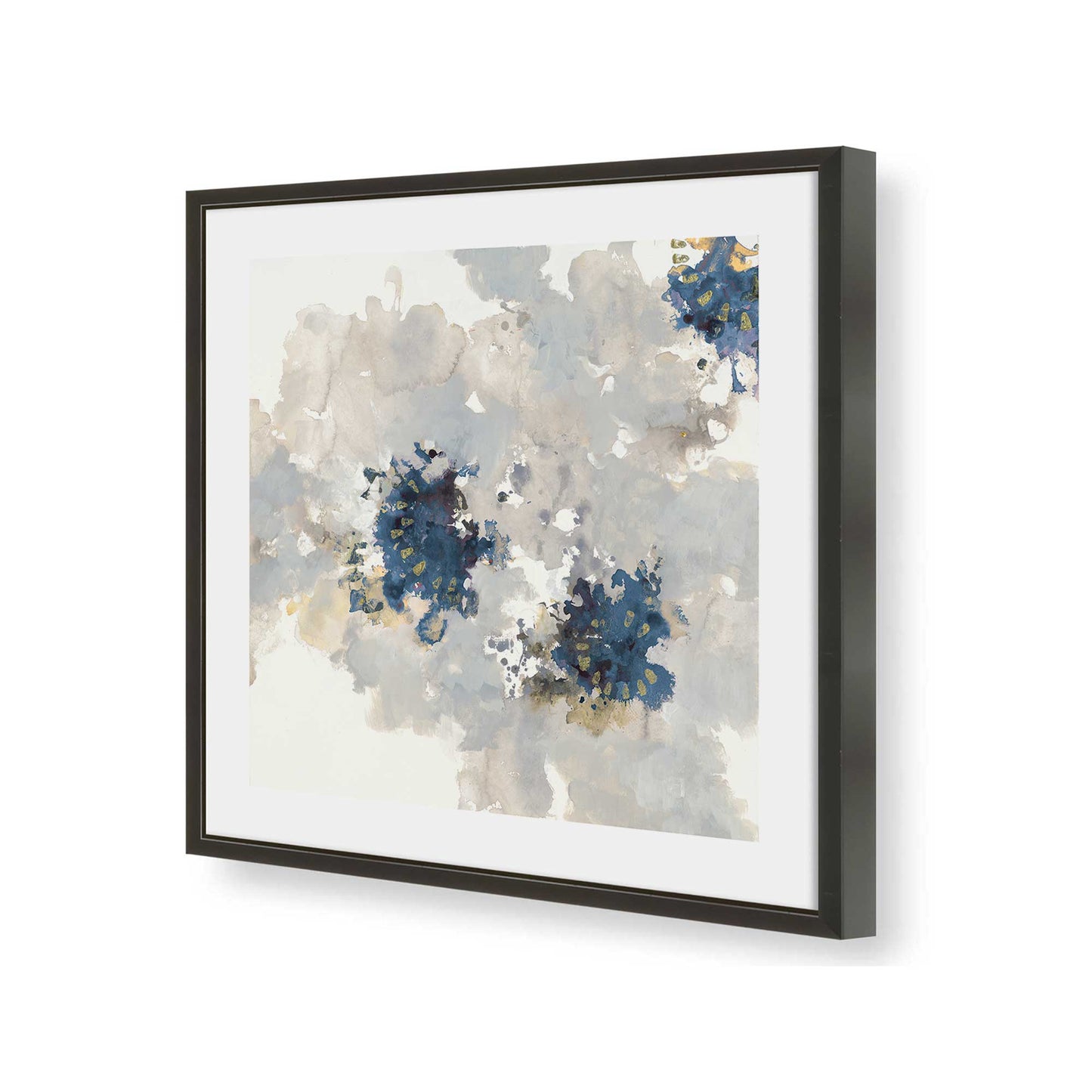 [Color:Satin Black], Picture of art in a Satin Black frame of the corner