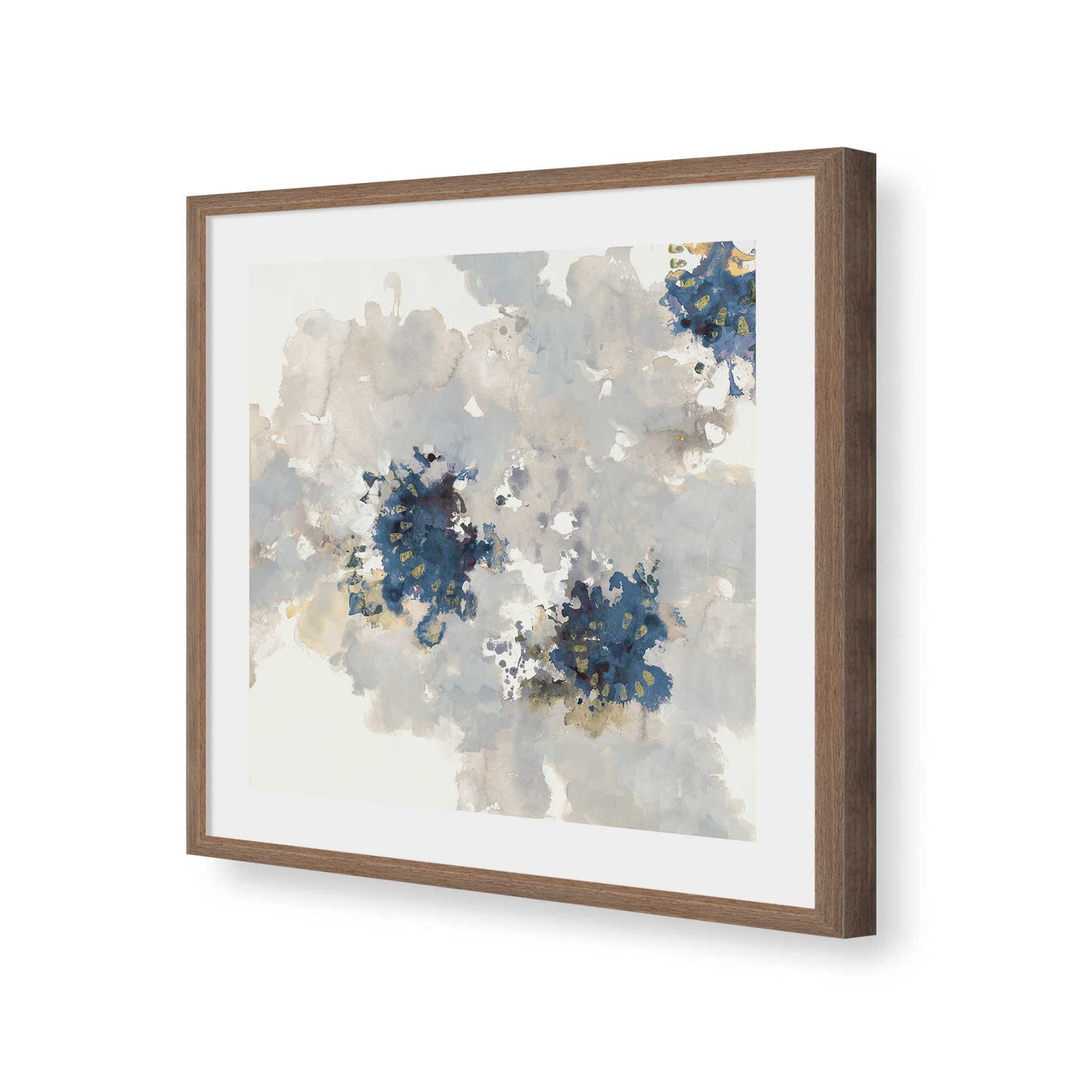 [Color:Walnut], Picture of art in a Walnut frame of the corner