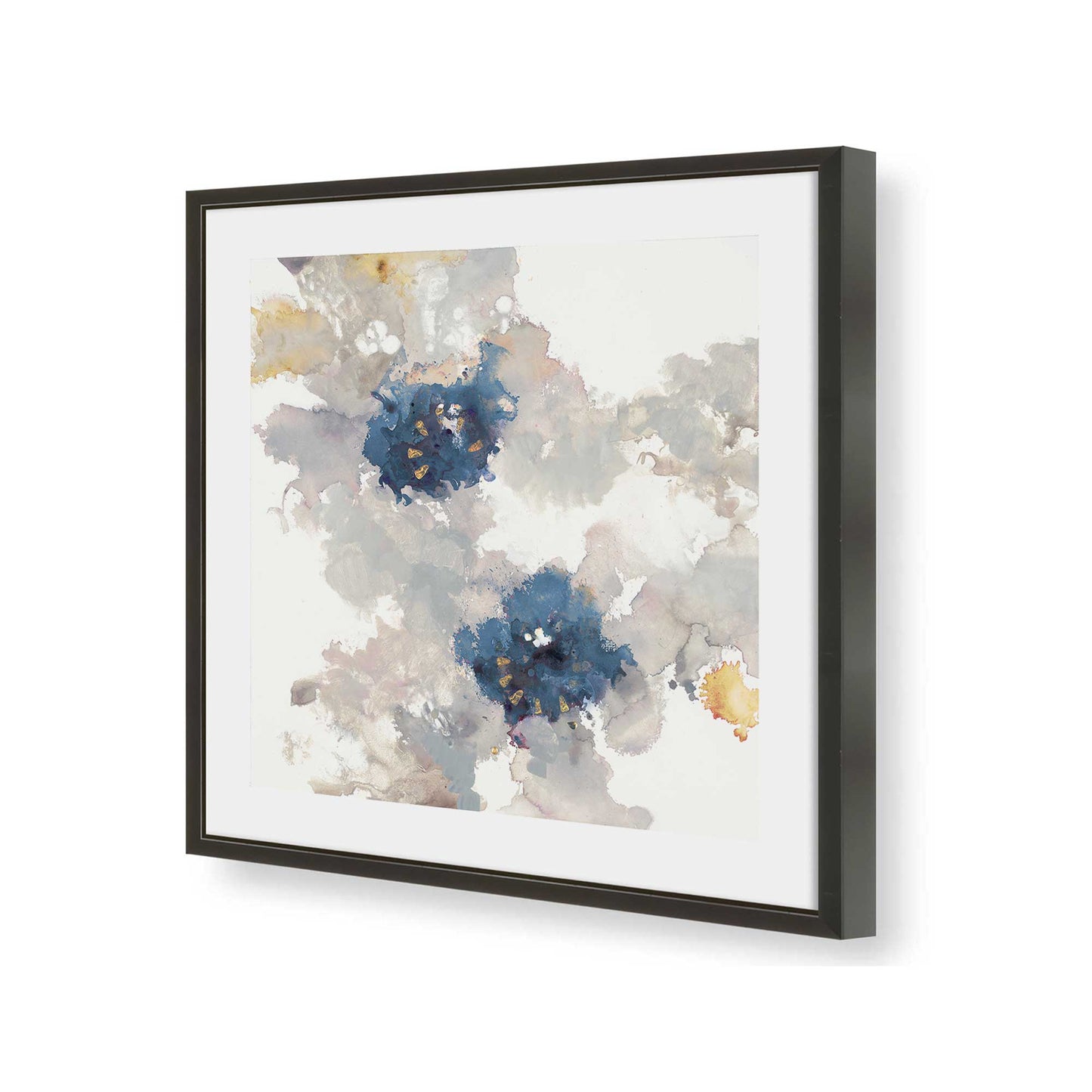 [Color:Satin Black], Picture of art in a Satin Black frame of the corner