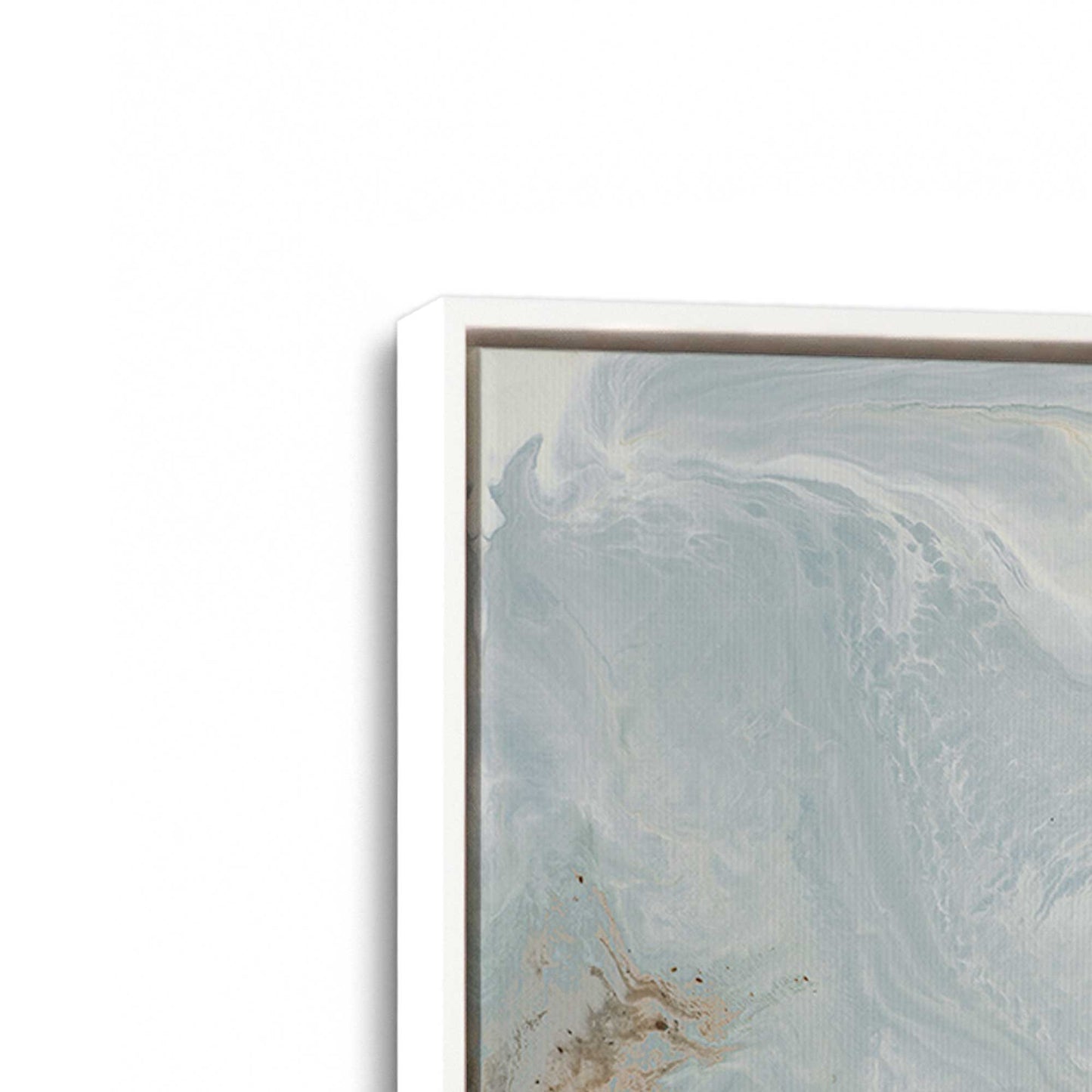 [Color:Opaque White], Picture of art in a White frame at an angle