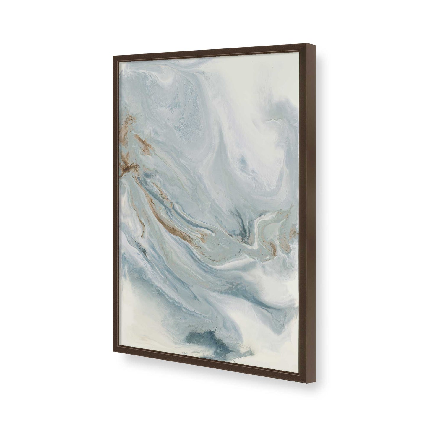 [Color:Brown], Picture of art in a Brown frame of the corner