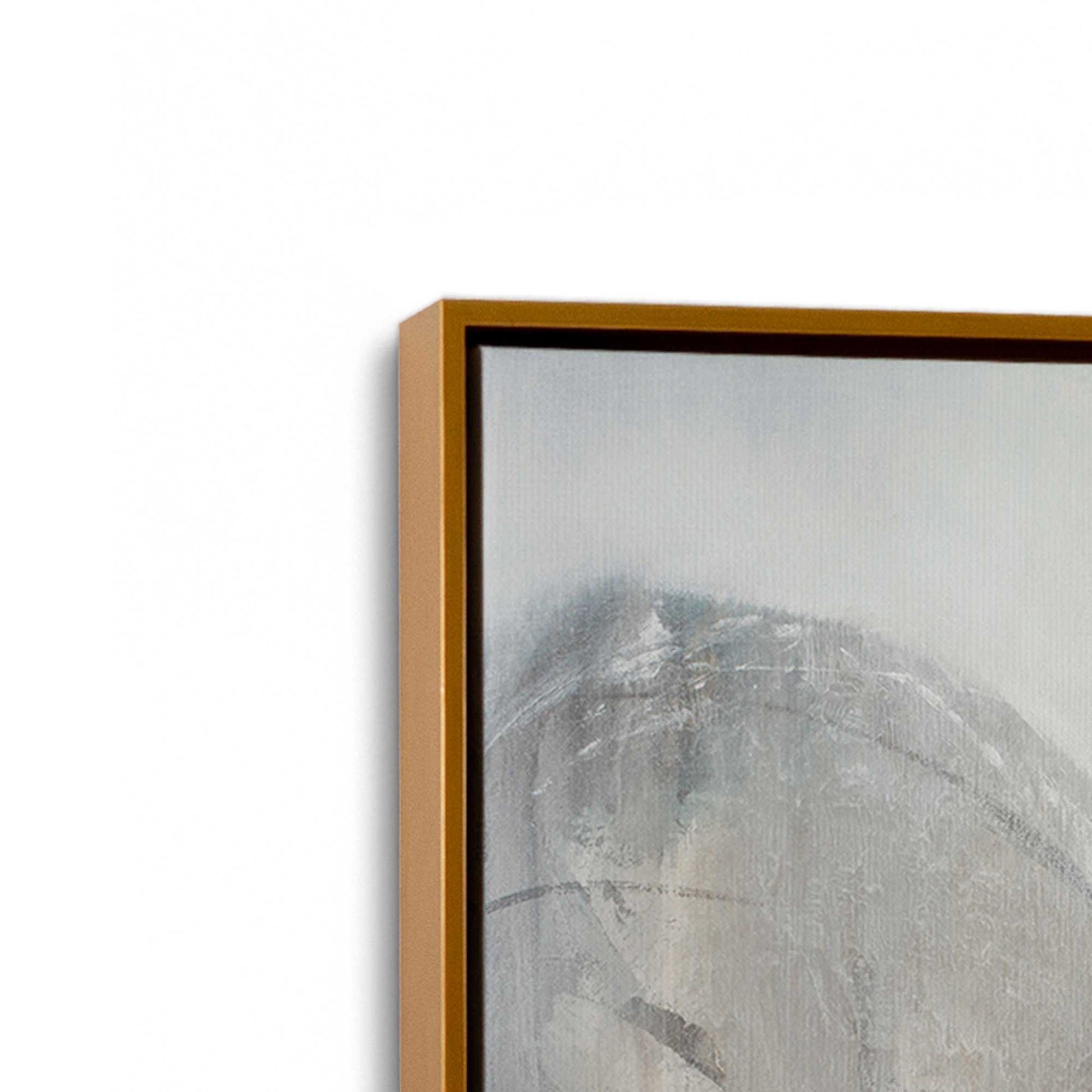 [Color:Polished Gold], Picture of art in a Polished Gold frame at an angle