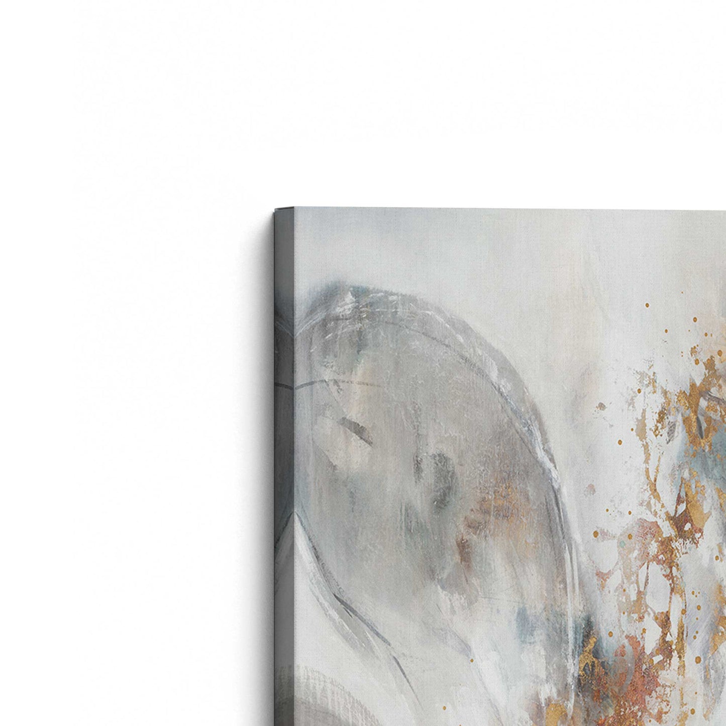 [Color:Stretched Canvas], Picture of the corner of the art