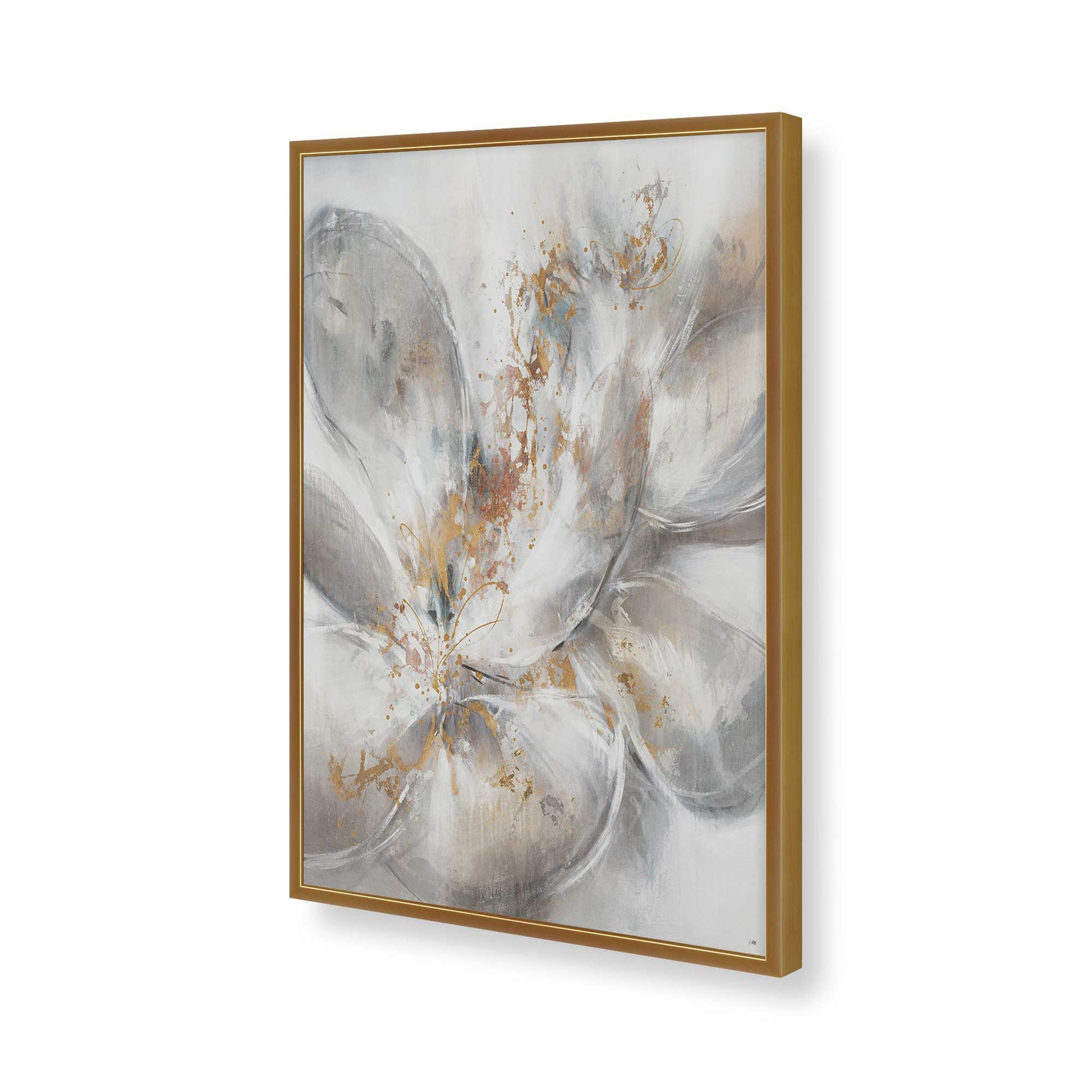 [Color:Polished Gold], Picture of art in a Polished Gold frame of the corner