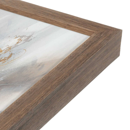 [Color:Walnut], Picture of art in a Walnut frame at an angle