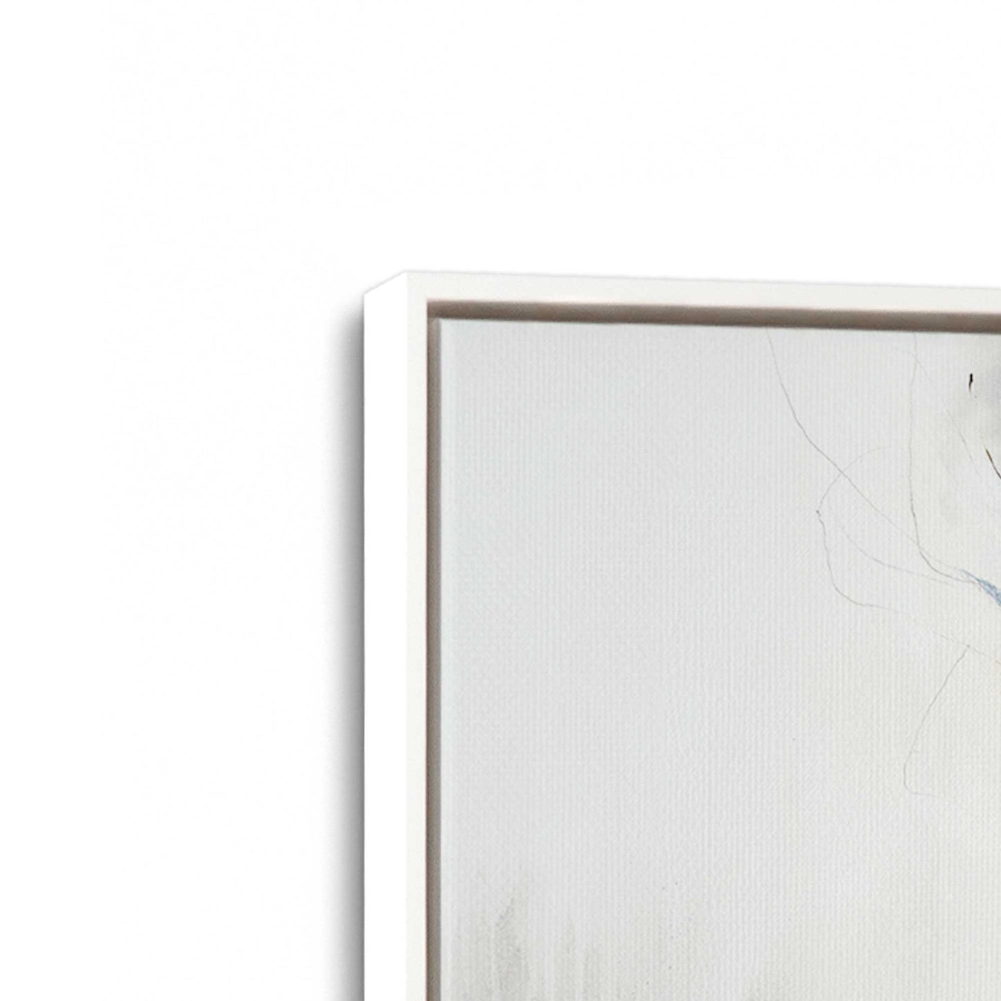 [Color:Opaque White], Picture of art in a White frame at an angle