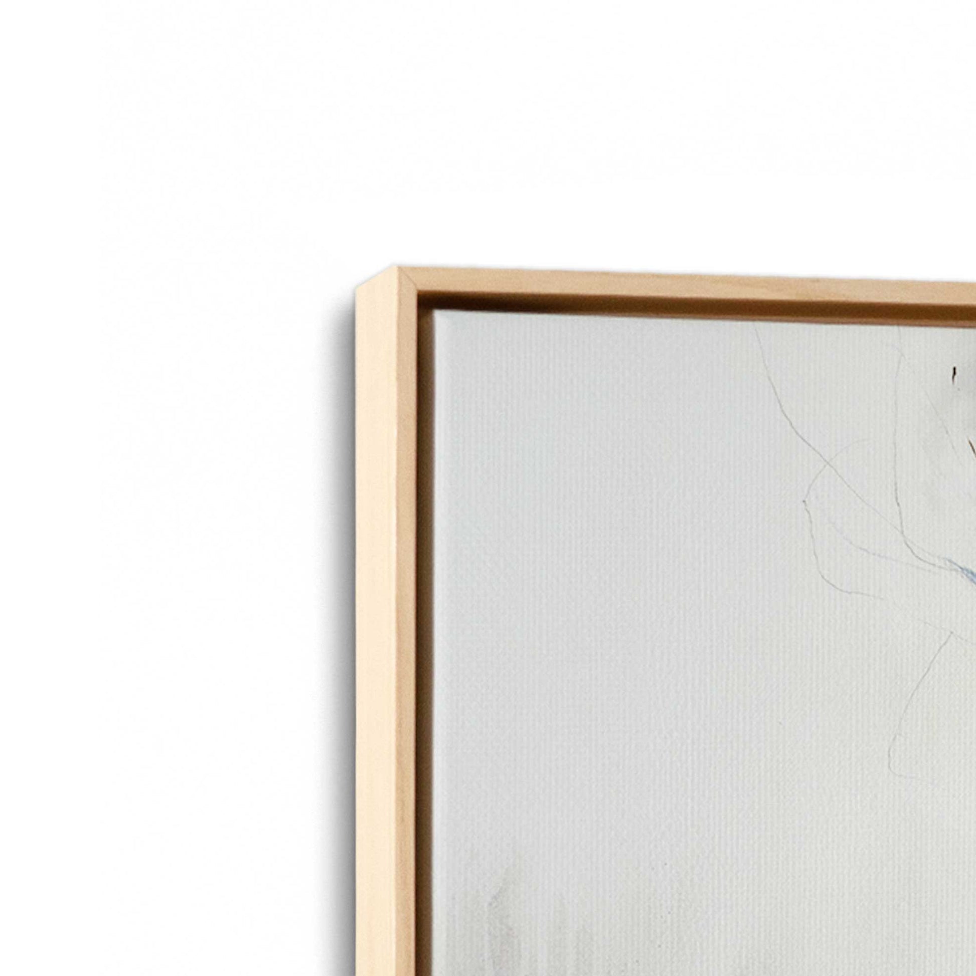 [Color:American Maple], Picture of art in a American Maple frame at an angle