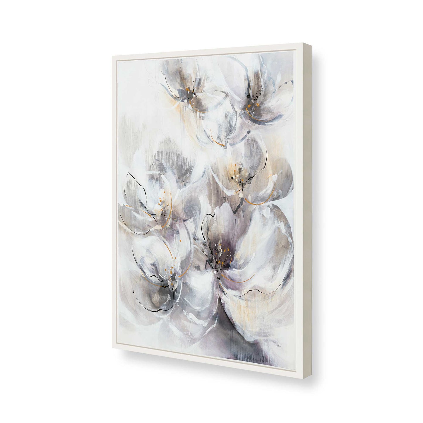 [Color:Opaque White], Picture of art in a Opaque White frame of the corner
