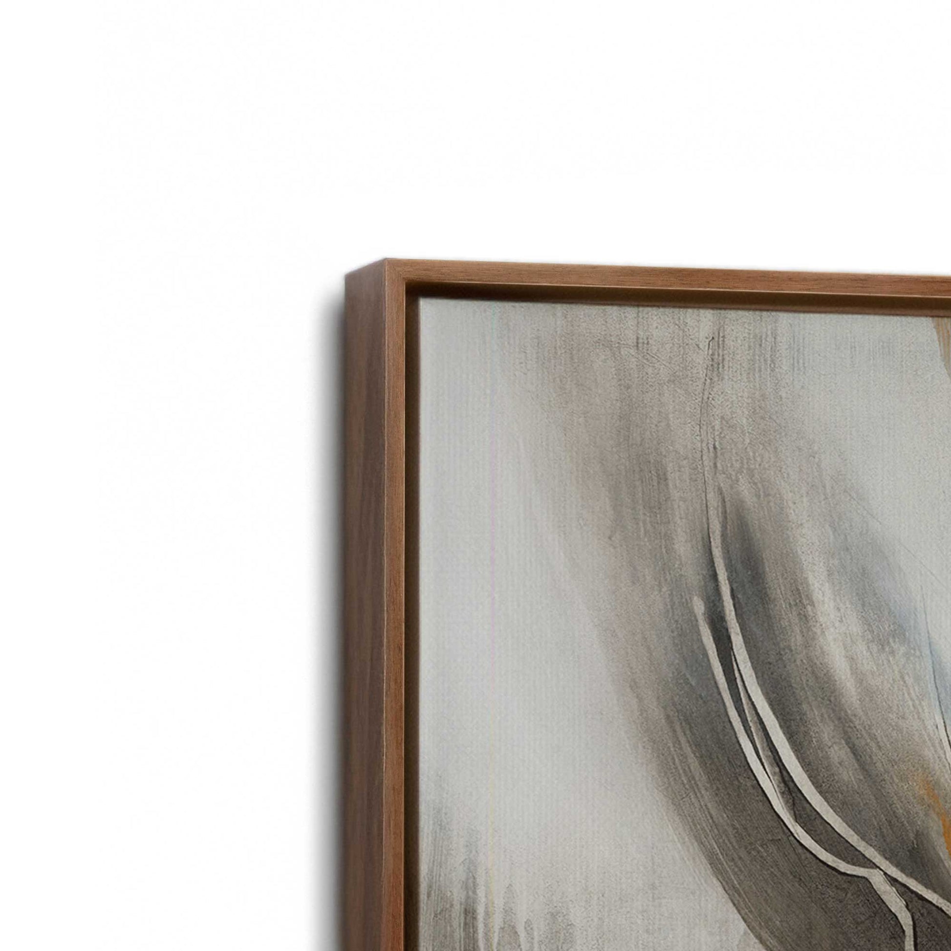 [Color:Walnut], Picture of art in a Walnut frame at an angle