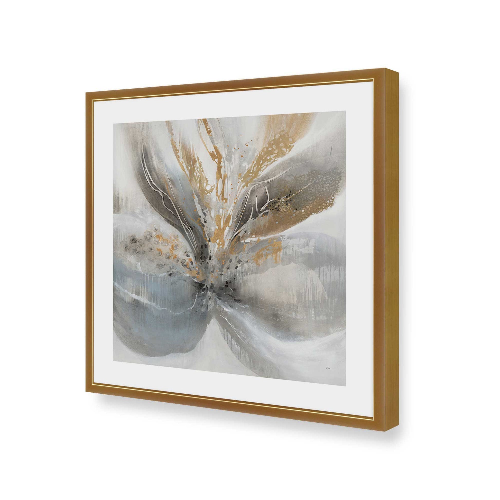[Color:Polished Gold], Picture of art in a Polished Gold frame of the corner
