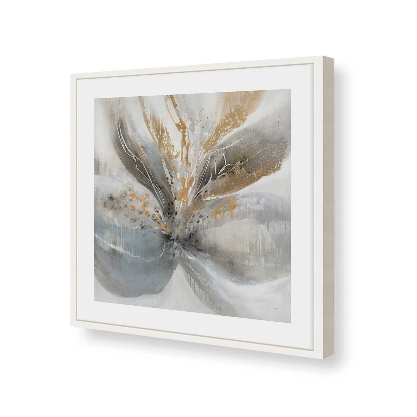 [Color:Opaque White], Picture of art in a Opaque White frame of the corner