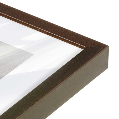 [Color:Espresso], Picture of art in a Espresso frame at an angle