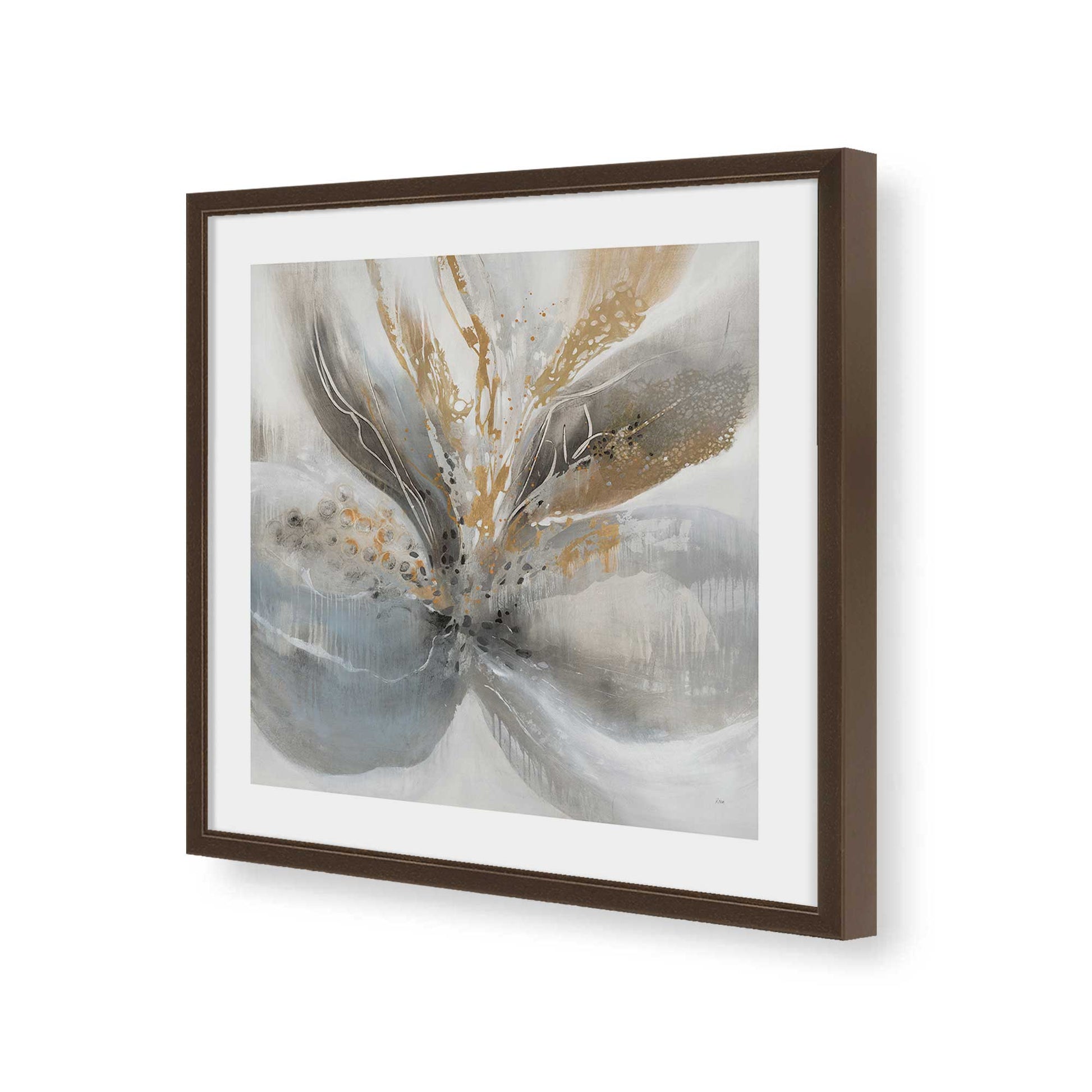[Color:Espresso], Picture of art in a Espresso frame of the corner