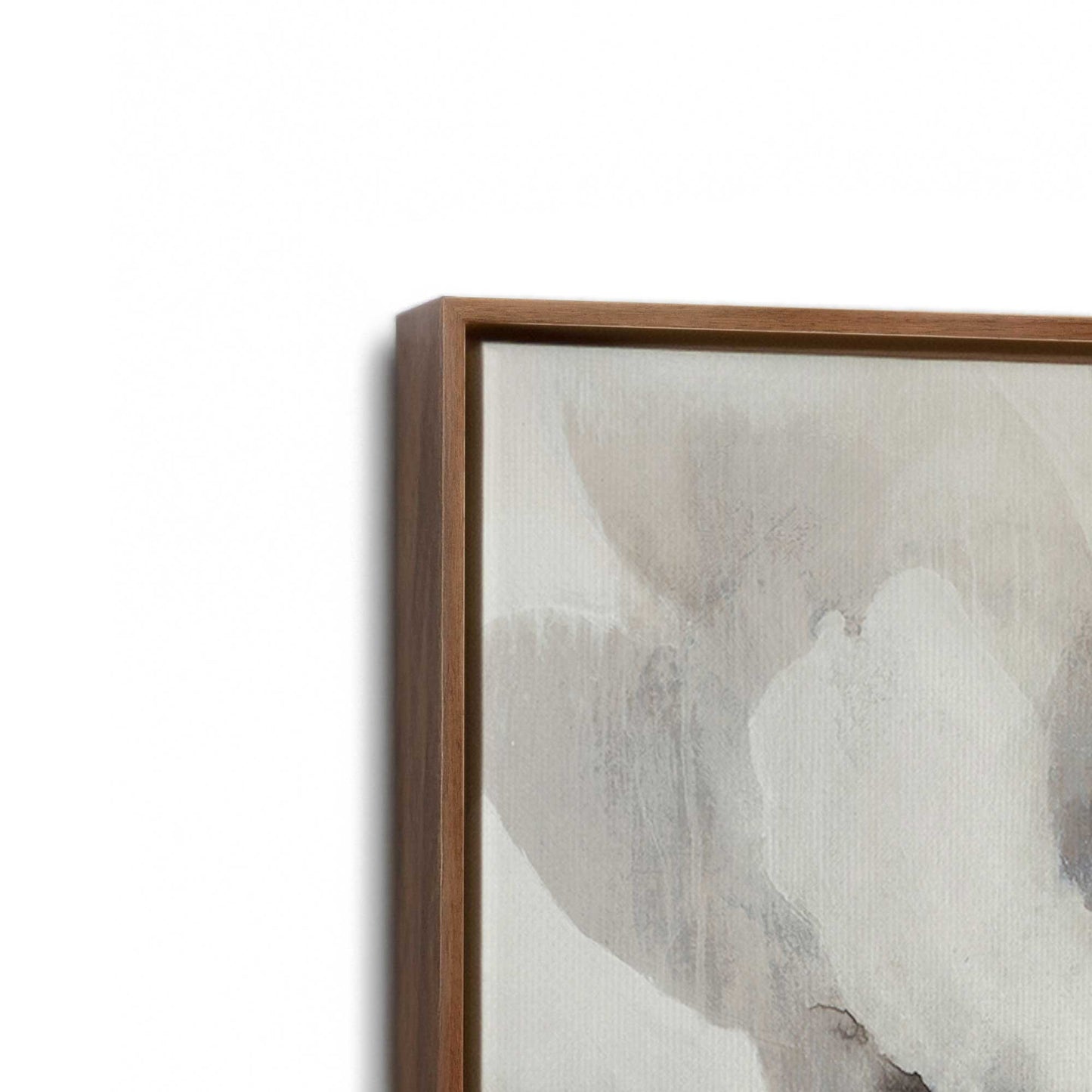 [Color:Walnut], Picture of art in a Walnut frame at an angle