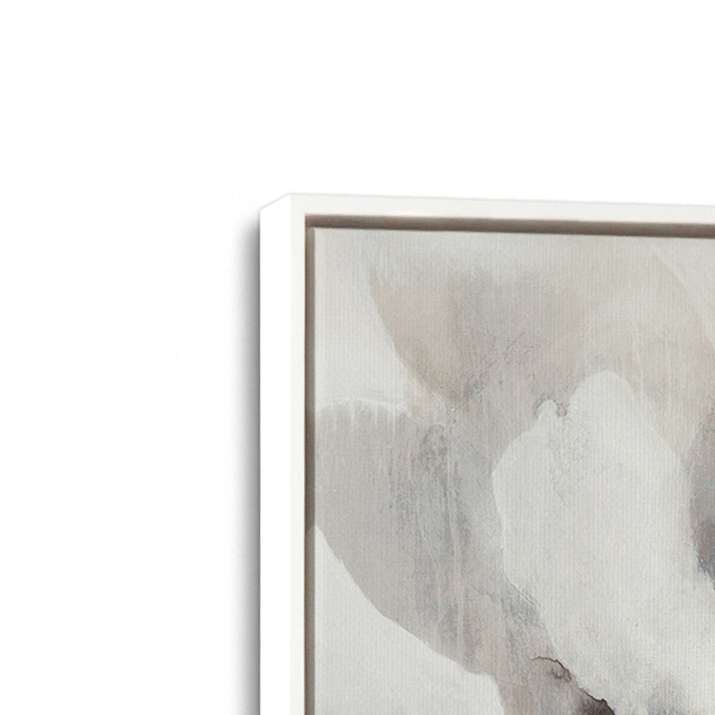 [Color:Opaque White], Picture of art in a White frame at an angle