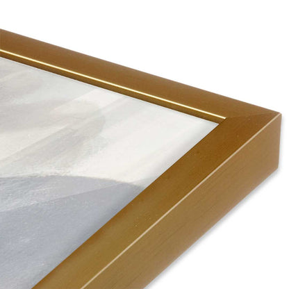 [Color:Polished Gold], Picture of art in a Polished Gold frame at an angle