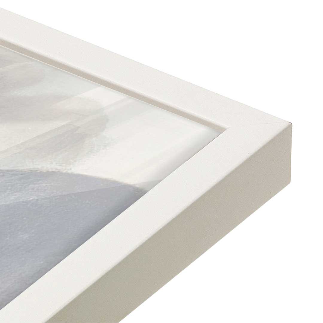 [Color:Opaque White], Picture of art in a Opaque White frame at an angle