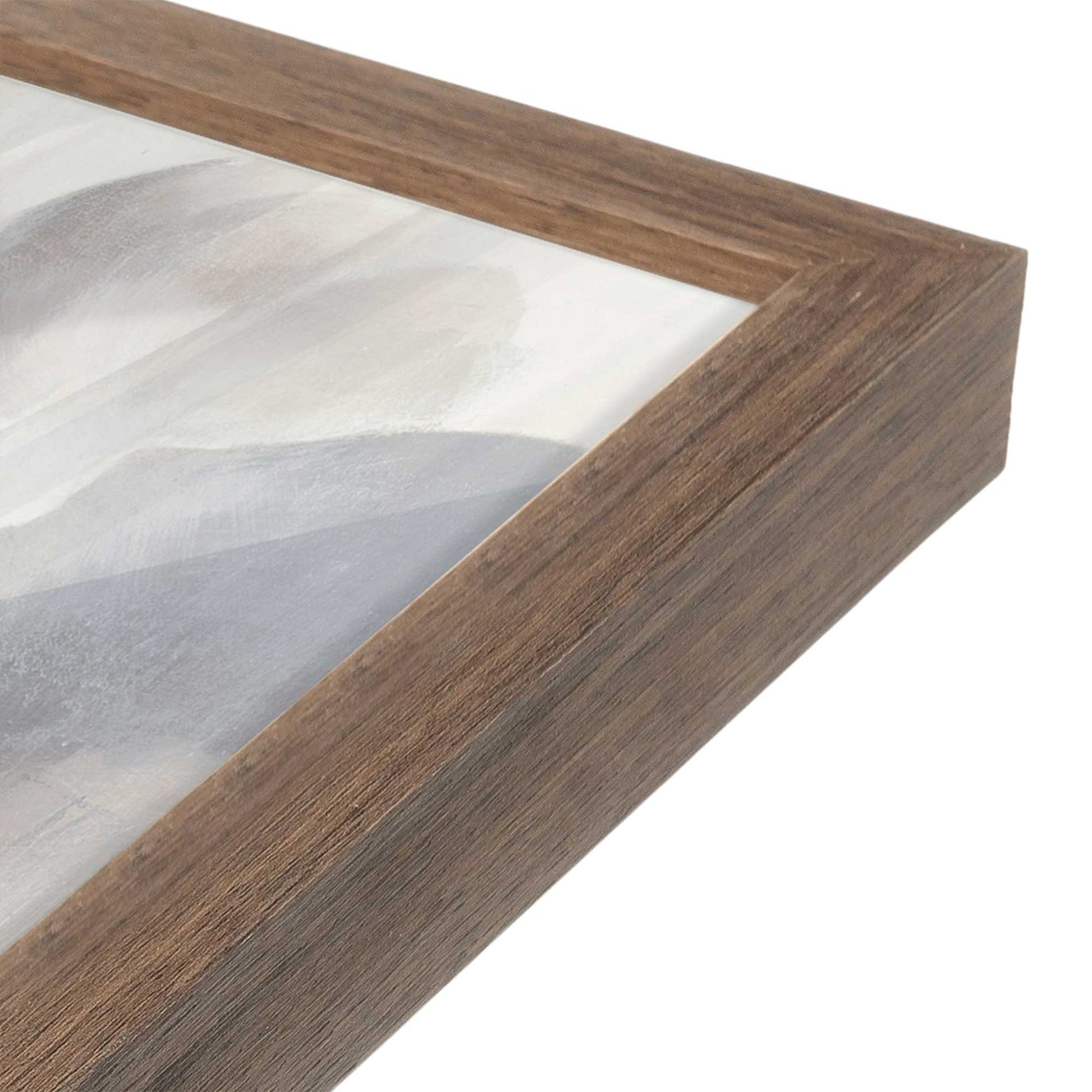 [Color:Walnut], Picture of art in a Walnut frame at an angle