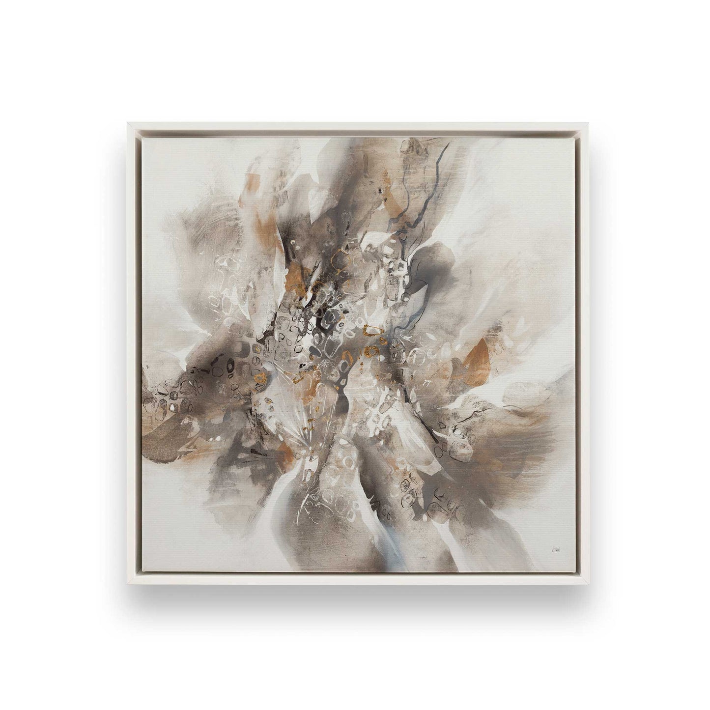 [Color:Opaque White], Picture of art in a White frame