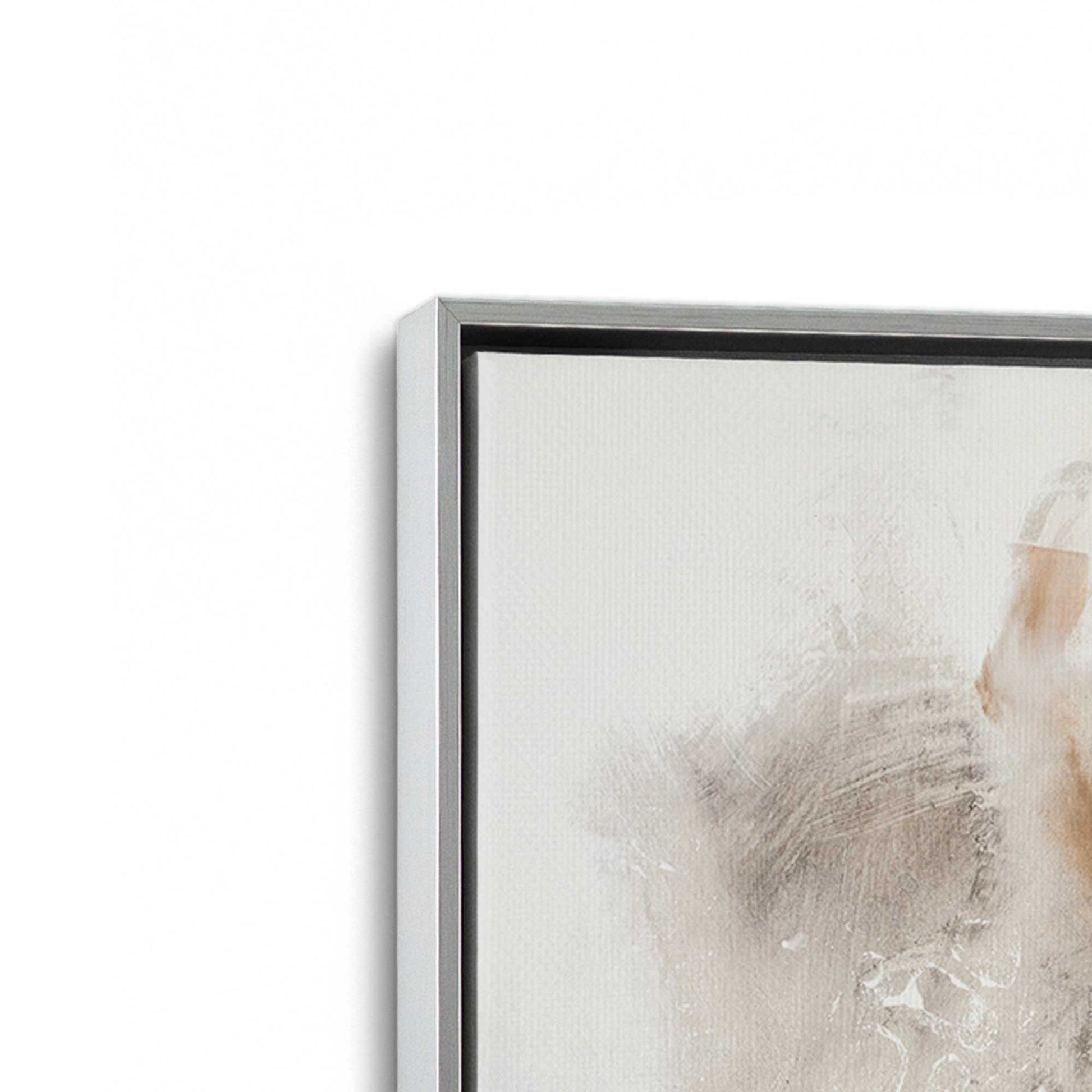 [Color:Polished Chrome], Picture of art in a Polished Chrome frame at an angle