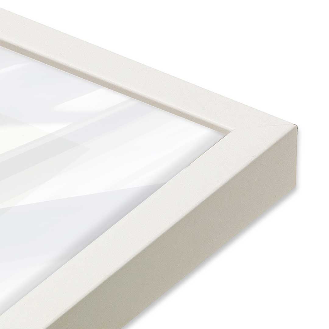 [Color:Opaque White], Picture of art in a Opaque White frame at an angle