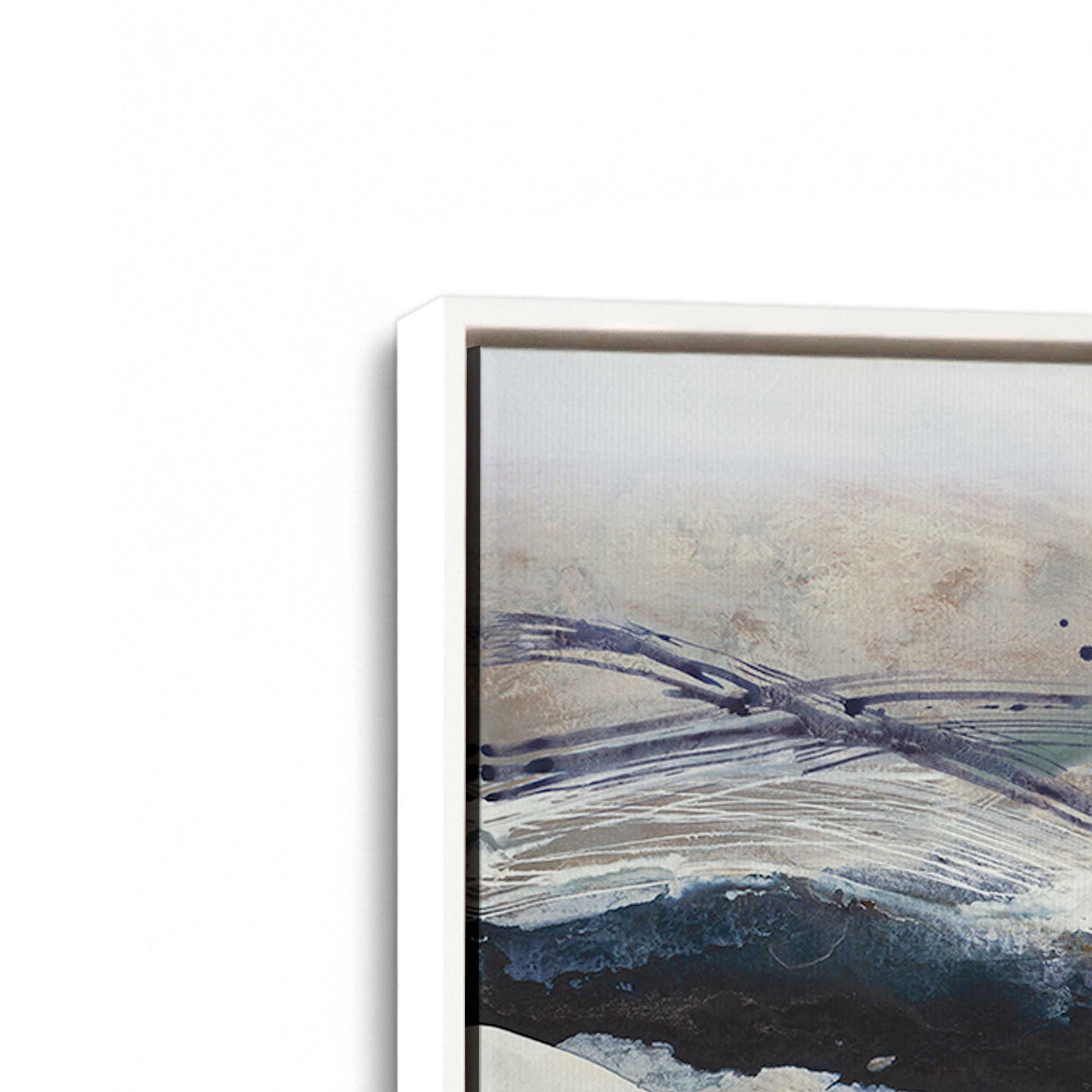 [Color:Opaque White], Picture of art in a White frame at an angle