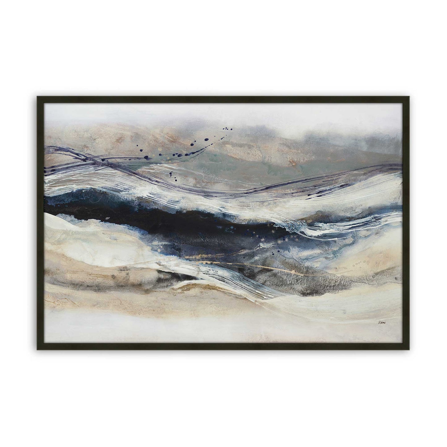 [Color:Satin Black], Picture of art in a Satin Black frame