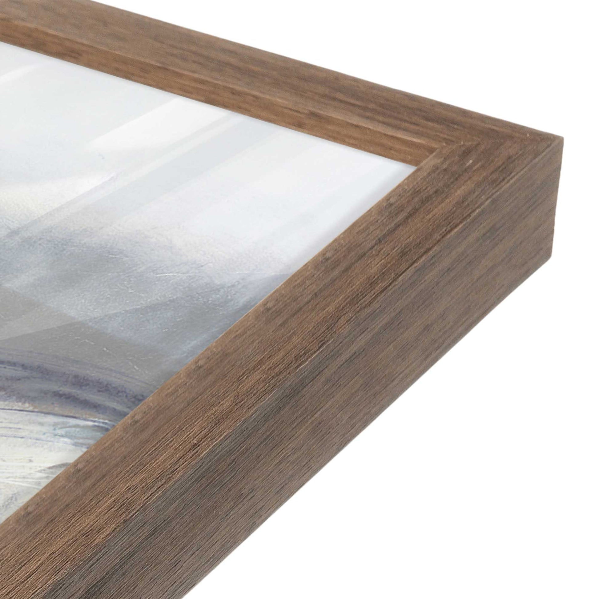 [Color:Walnut], Picture of art in a Walnut frame at an angle