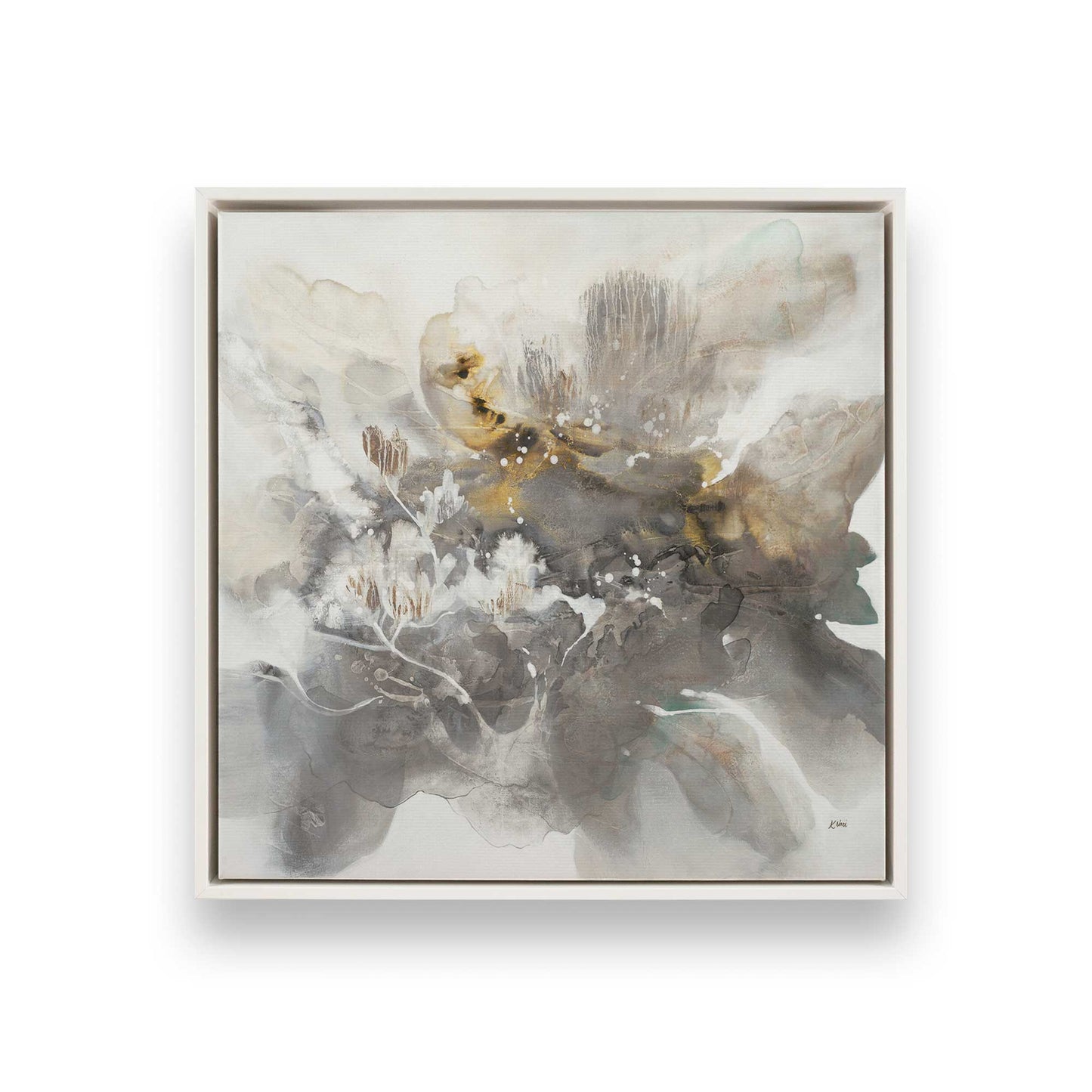 [Color:Opaque White], Picture of art in a White frame