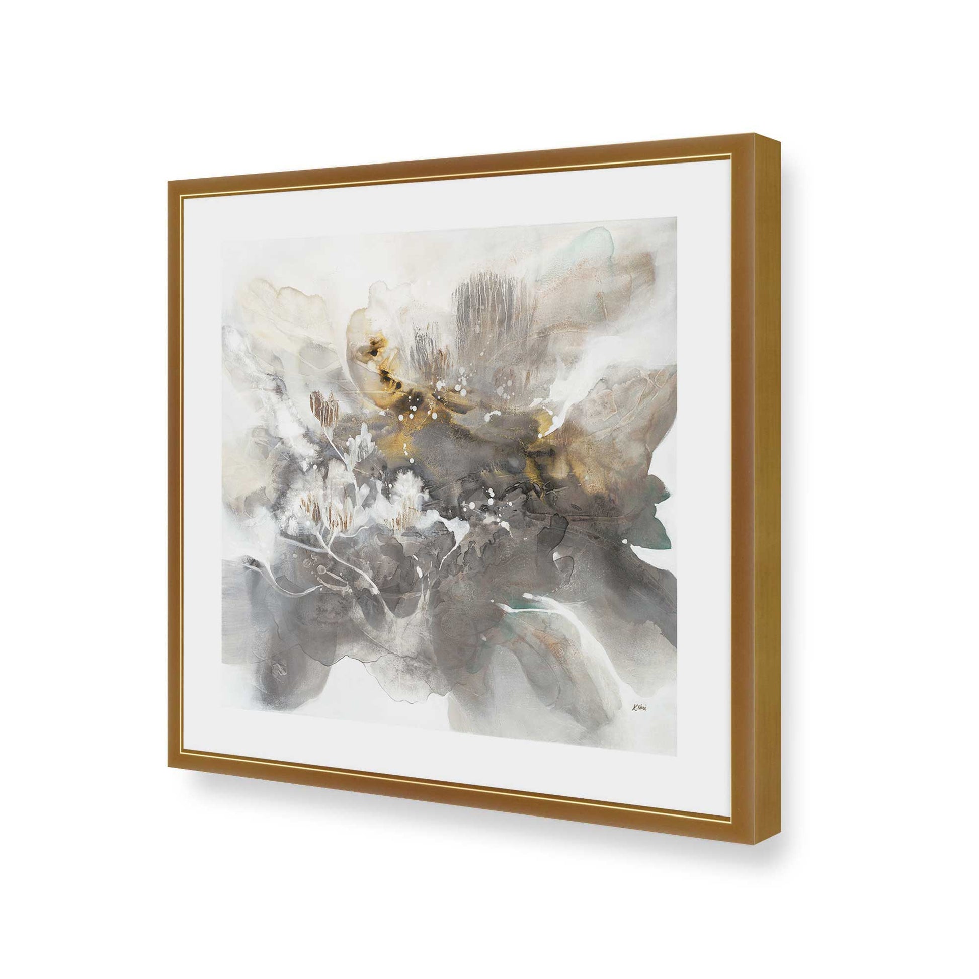 [Color:Polished Gold], Picture of art in a Polished Gold frame of the corner