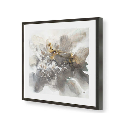 [Color:Satin Black], Picture of art in a Satin Black frame of the corner