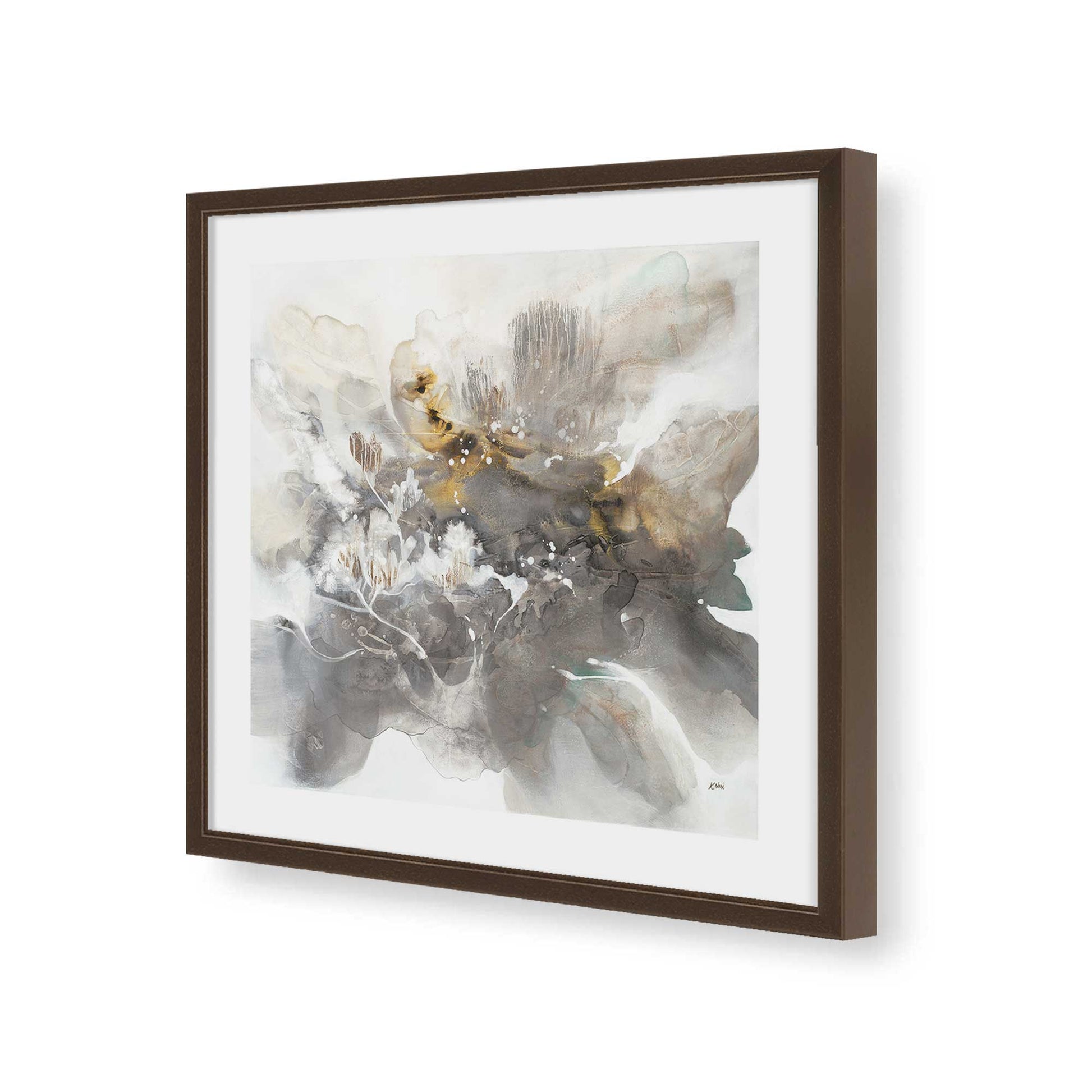 [Color:Espresso], Picture of art in a Espresso frame of the corner