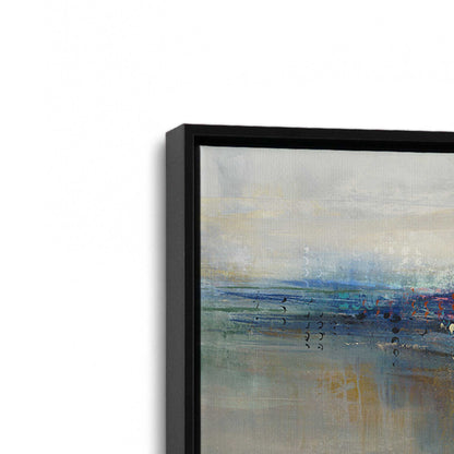 [Color:Satin Black], Picture of art in a Satin Black frame at an angle