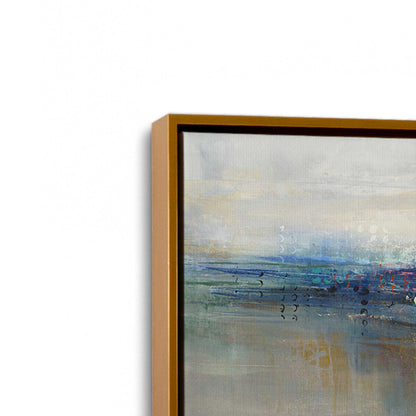 [Color:Polished Gold], Picture of art in a Polished Gold frame at an angle