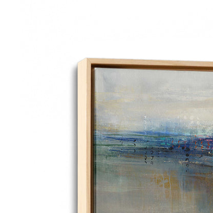 [Color:American Maple], Picture of art in a American Maple frame at an angle
