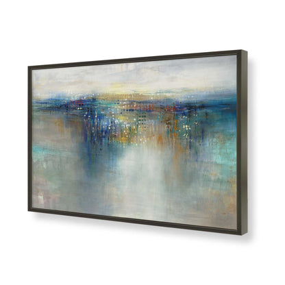[Color:Satin Black], Picture of art in a Satin Black frame of the corner