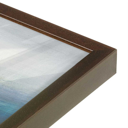 [Color:Brown], Picture of art in a Brown frame at an angle