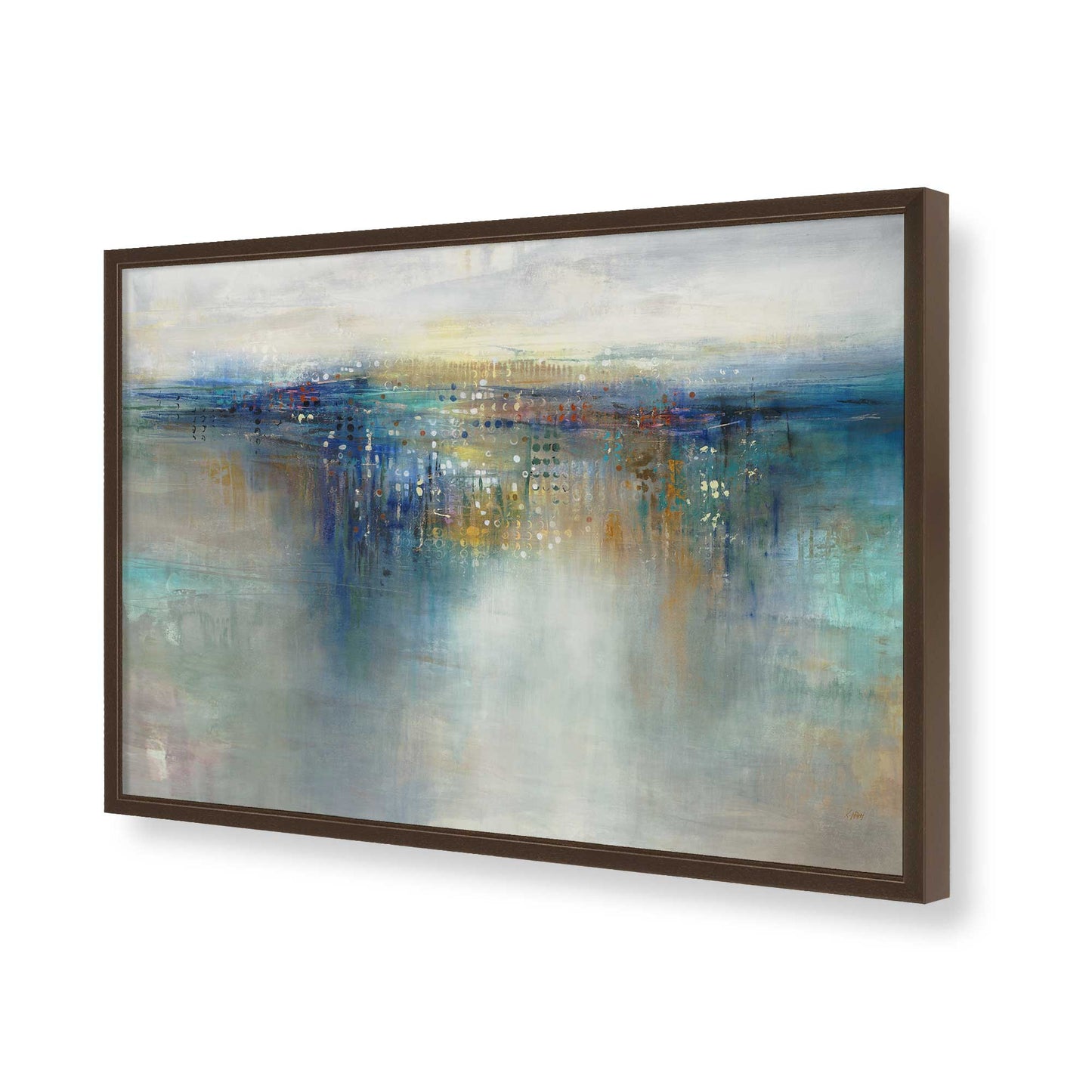 [Color:Belvinder Brown], Picture of art in a Belvinder Brown frame of the corner