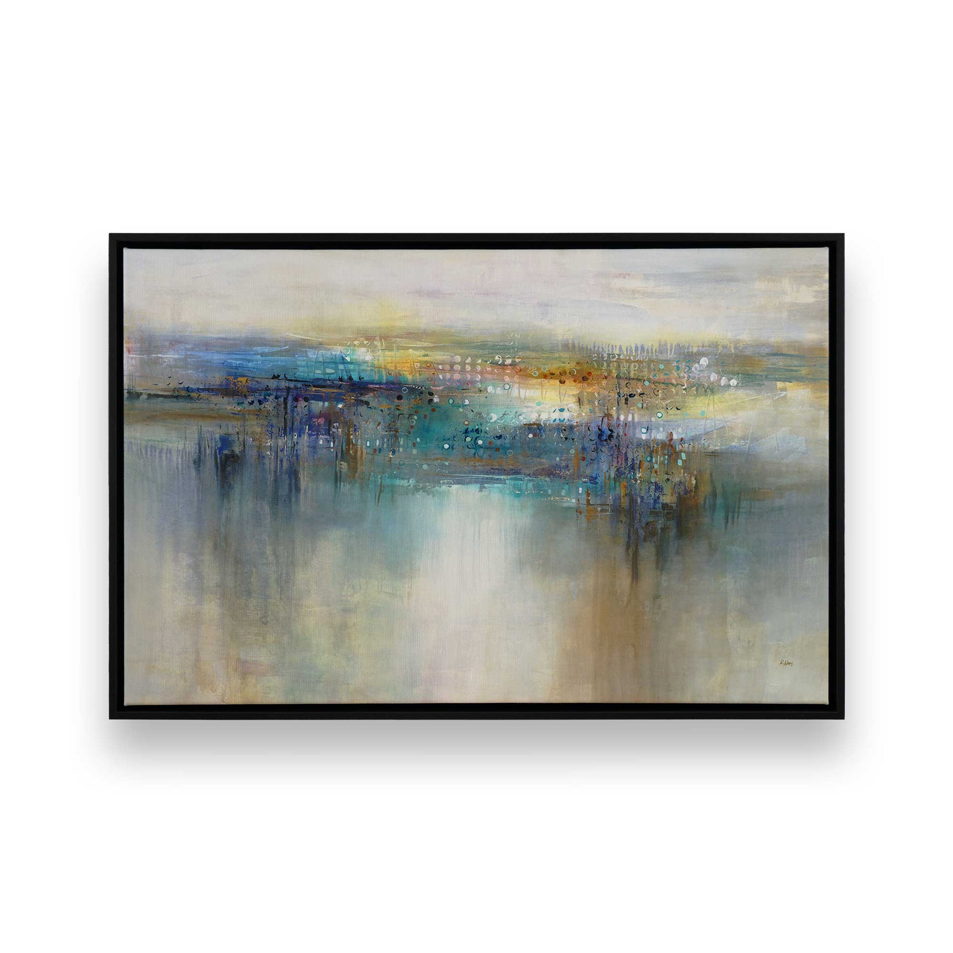 [Color:Satin Black], Picture of art in a Satin Black frame