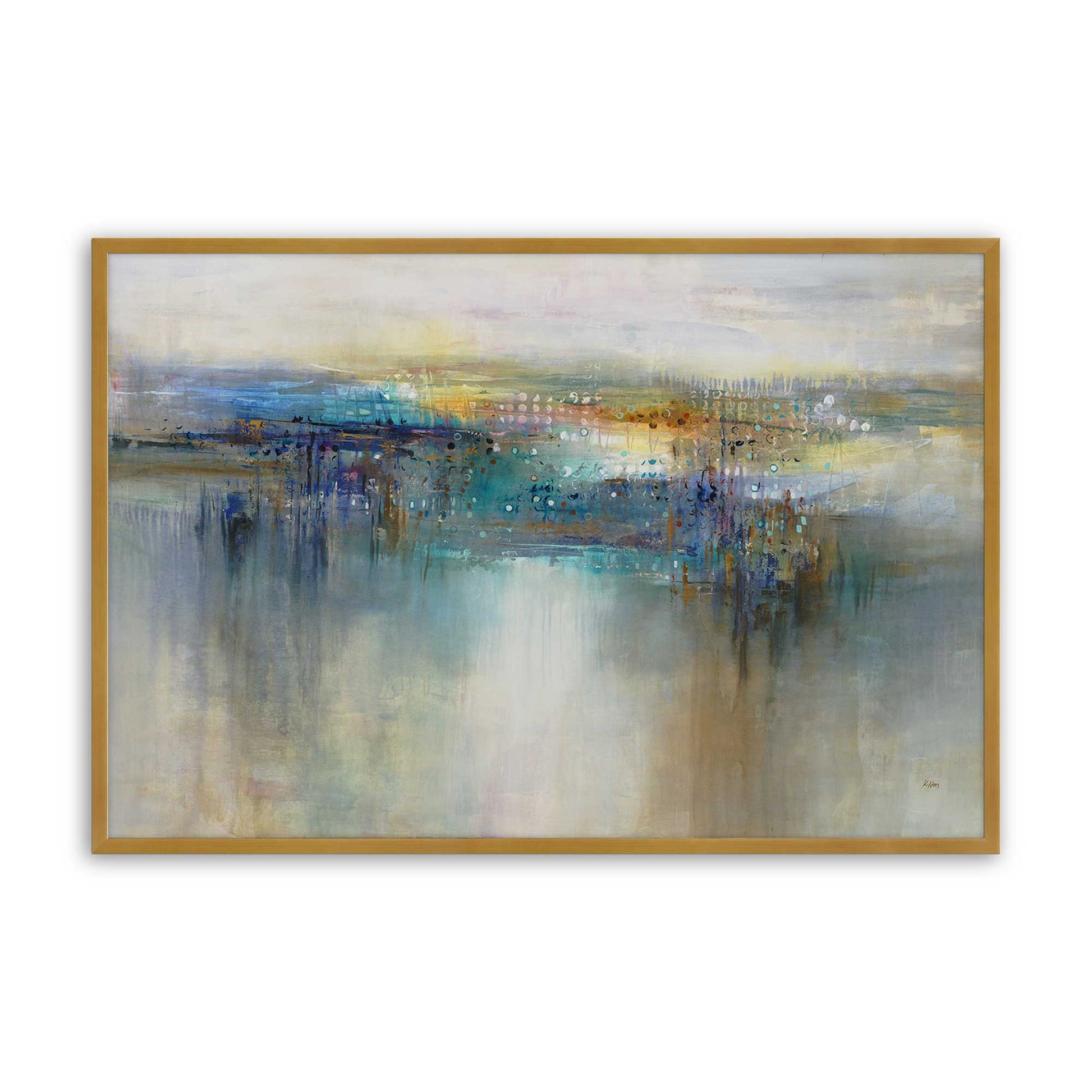 [Color:Polished Gold], Picture of art in a Polished Gold frame