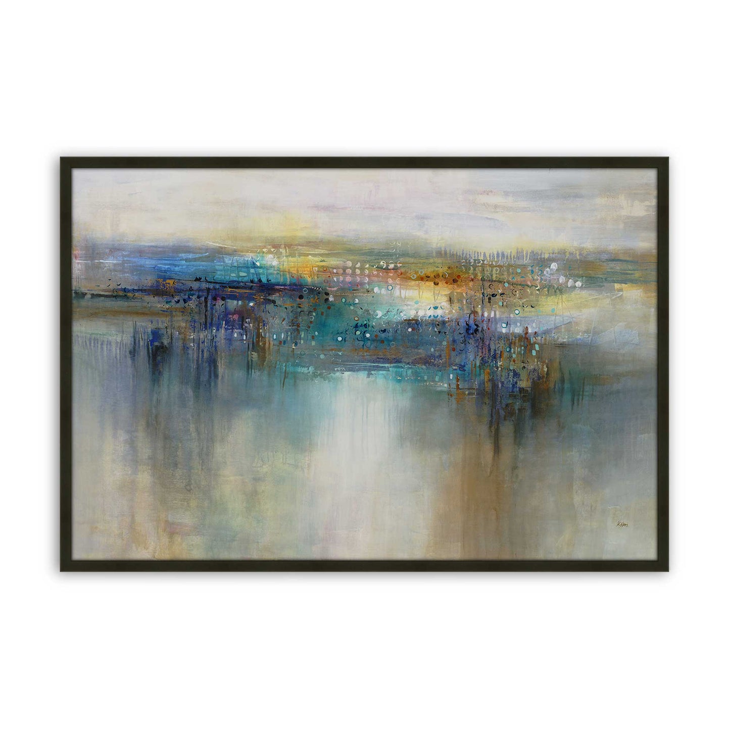[Color:Satin Black], Picture of art in a Satin Black frame