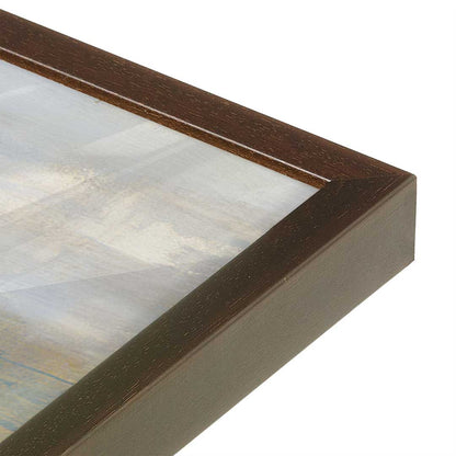 [Color:Brown], Picture of art in a Brown frame at an angle