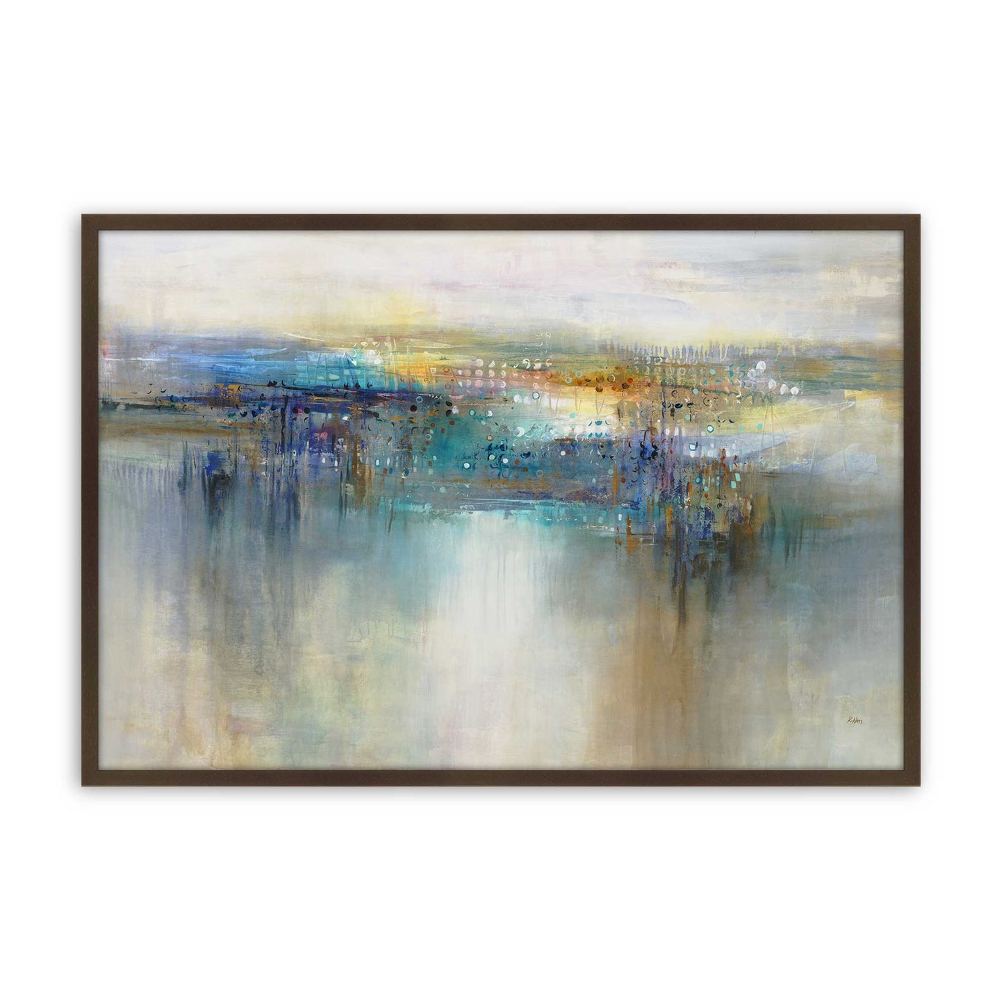 [Color:Brown], Picture of art in a Brown frame